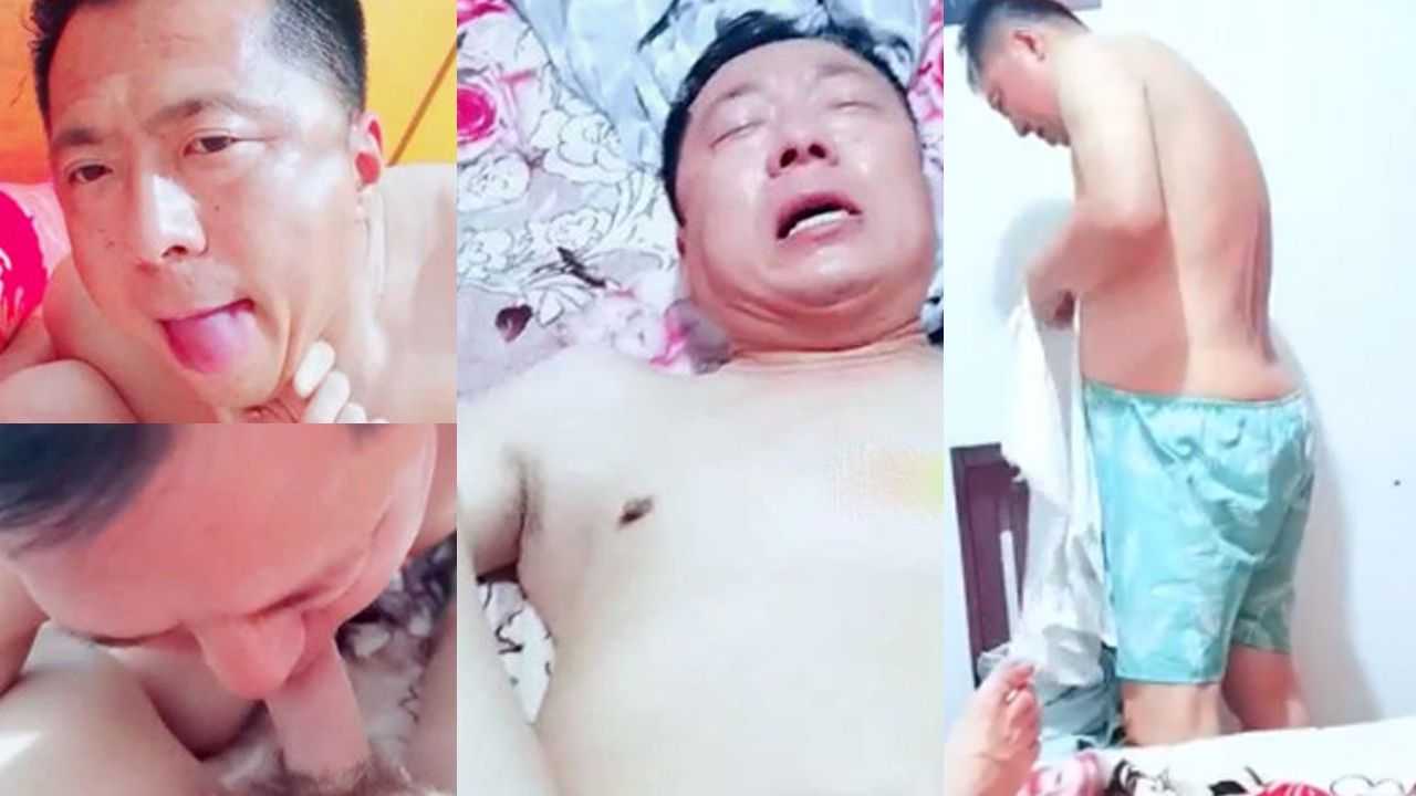 眼镜壮一操超骚帅中