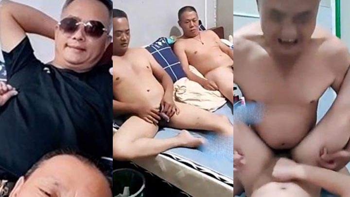 骚零午后和两大屌叔玩3P双射