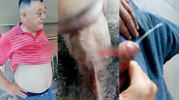 勾引白胖大叔玩喷射(19)